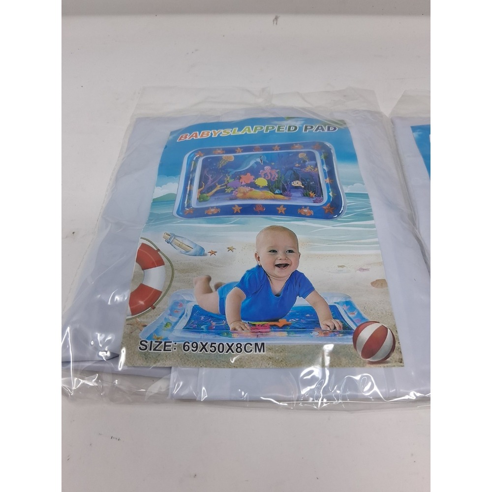2 Tummy Time Water Mat Inflatable Bby Water Play Mat for 3 6 9 Months Newborn. S - Picture 2 of 4